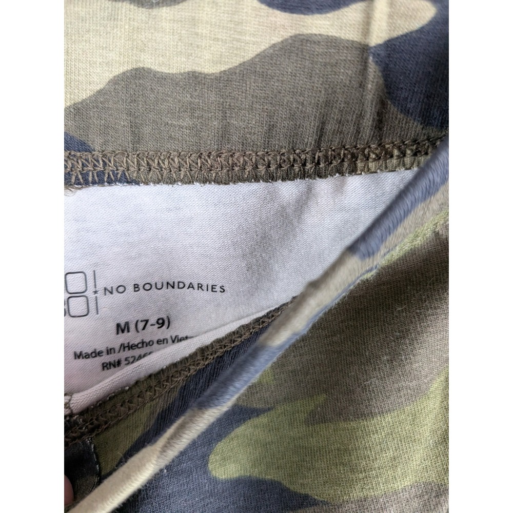 No Boundaries Womens Camo Print Leggings Green Camouflage Ankle Length M 7-9 NEW - Picture 3 of 4